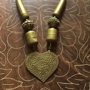 Gold Heart Shaped Necklace